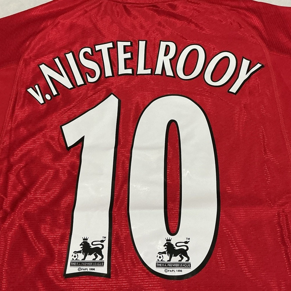 Manchester United 00/01 Retro Umbro Jersey V. NISTELROOY 10 size Extra Large - Picture 10 of 12